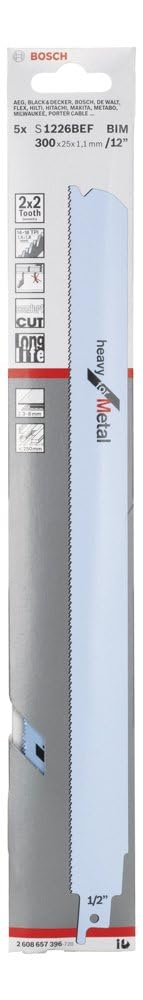 Bosch S1226BEF lame scie sabre métal lot 5