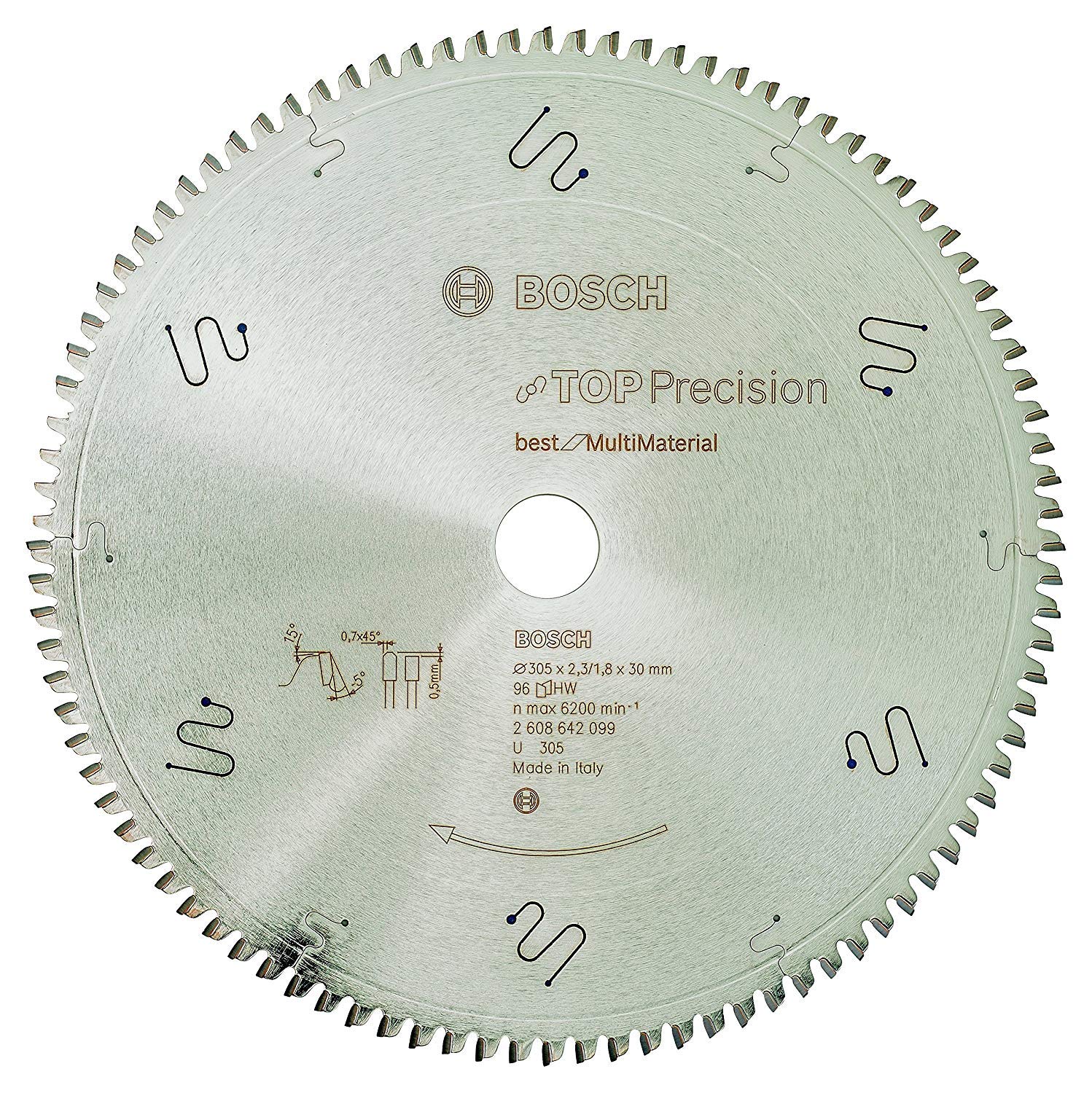 Bosch 2608642099 lame scie circulaire 305 mm 96 dents