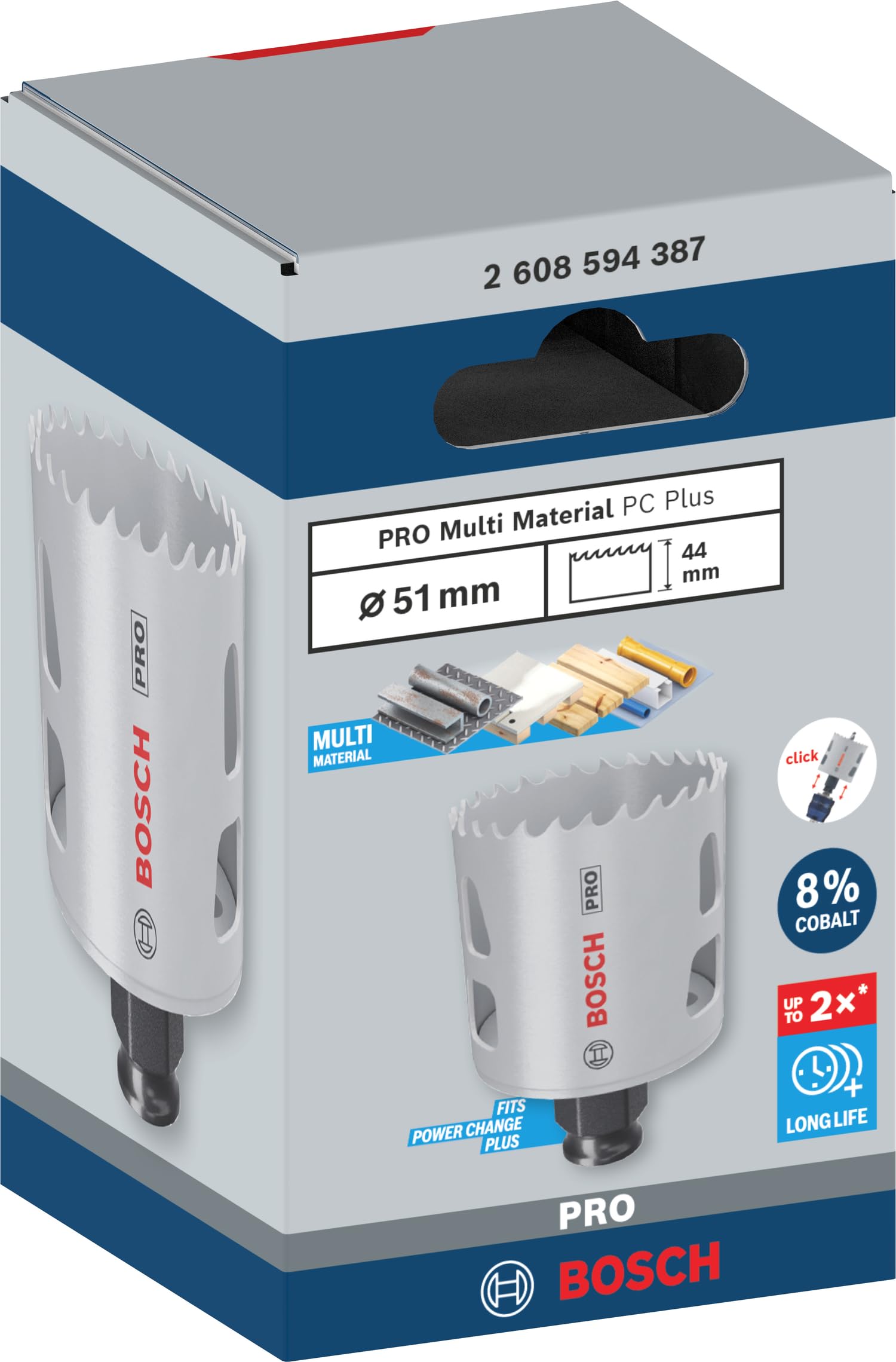 Bosch PRO Multi Material scie trépan Ø 51 mm bois métal