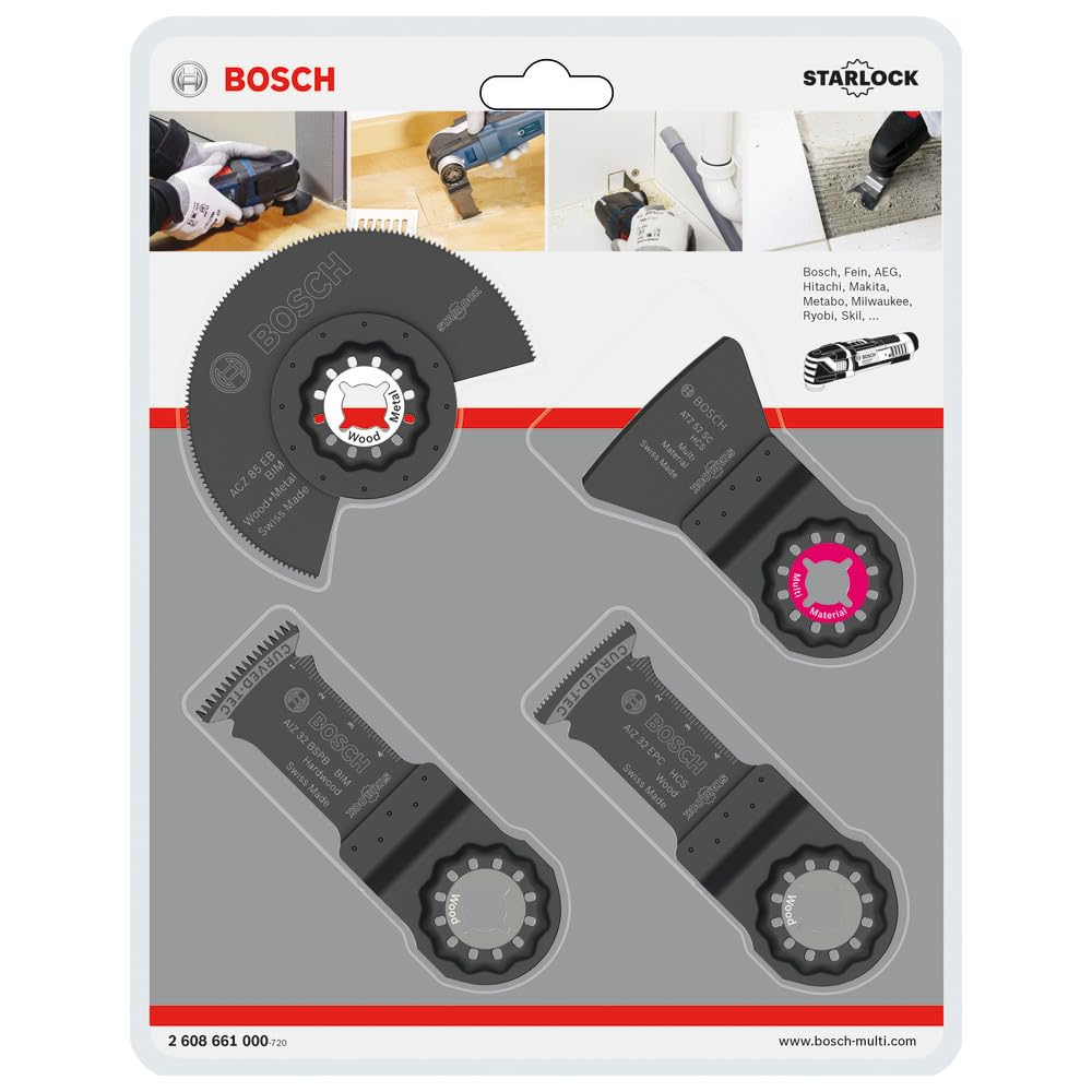 Bosch Starlock kit menuiserie 4 pces bois parquet