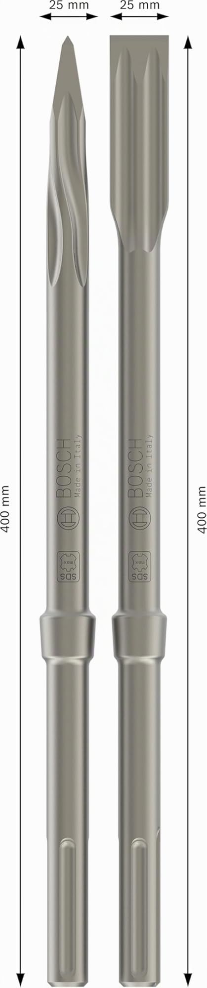 Bosch Burins PRO SDS max-5C coffret 4 pièces béton brique