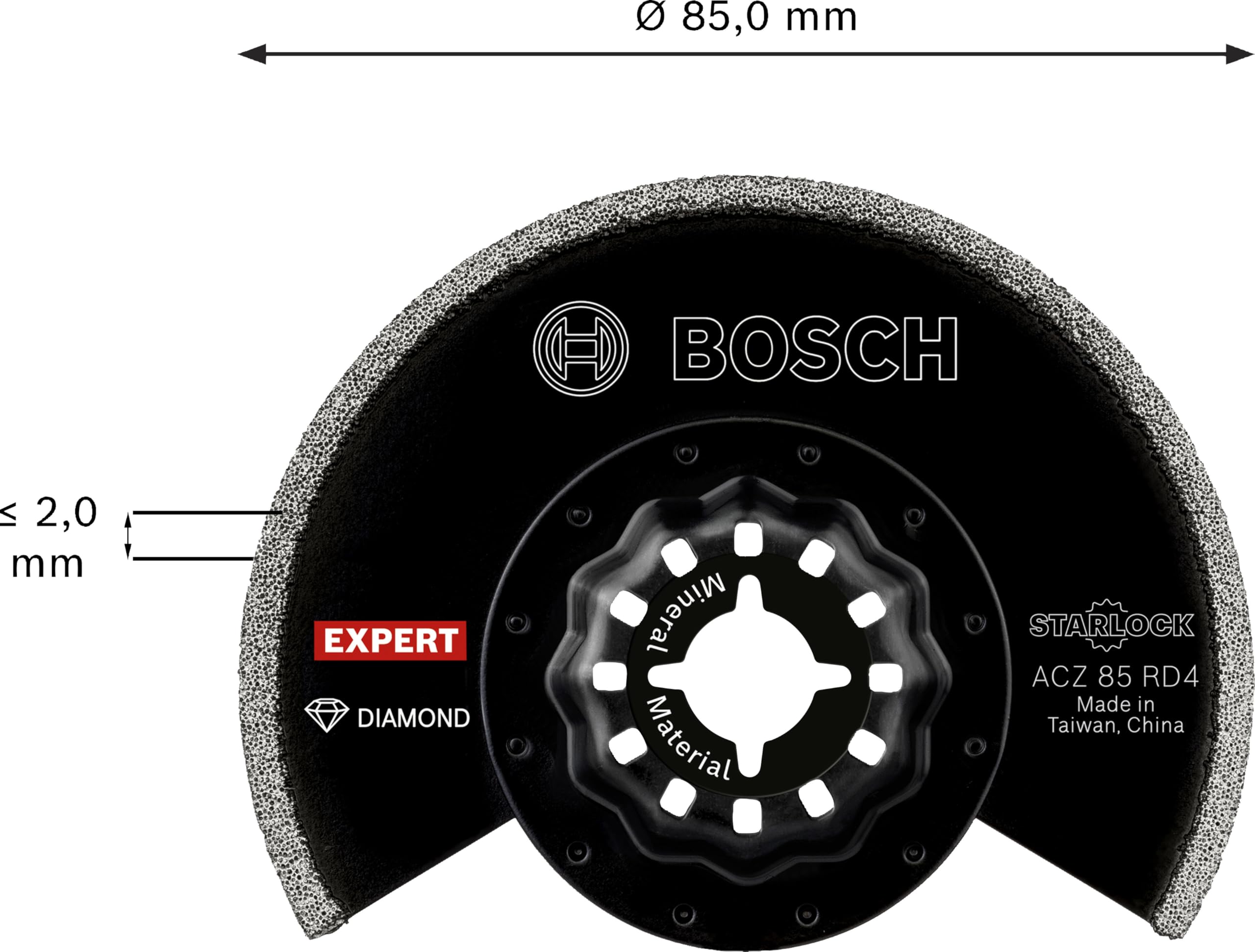 Bosch Expert ACZ 85 RD4 lame multifonction diamant 85 mm 1 pc