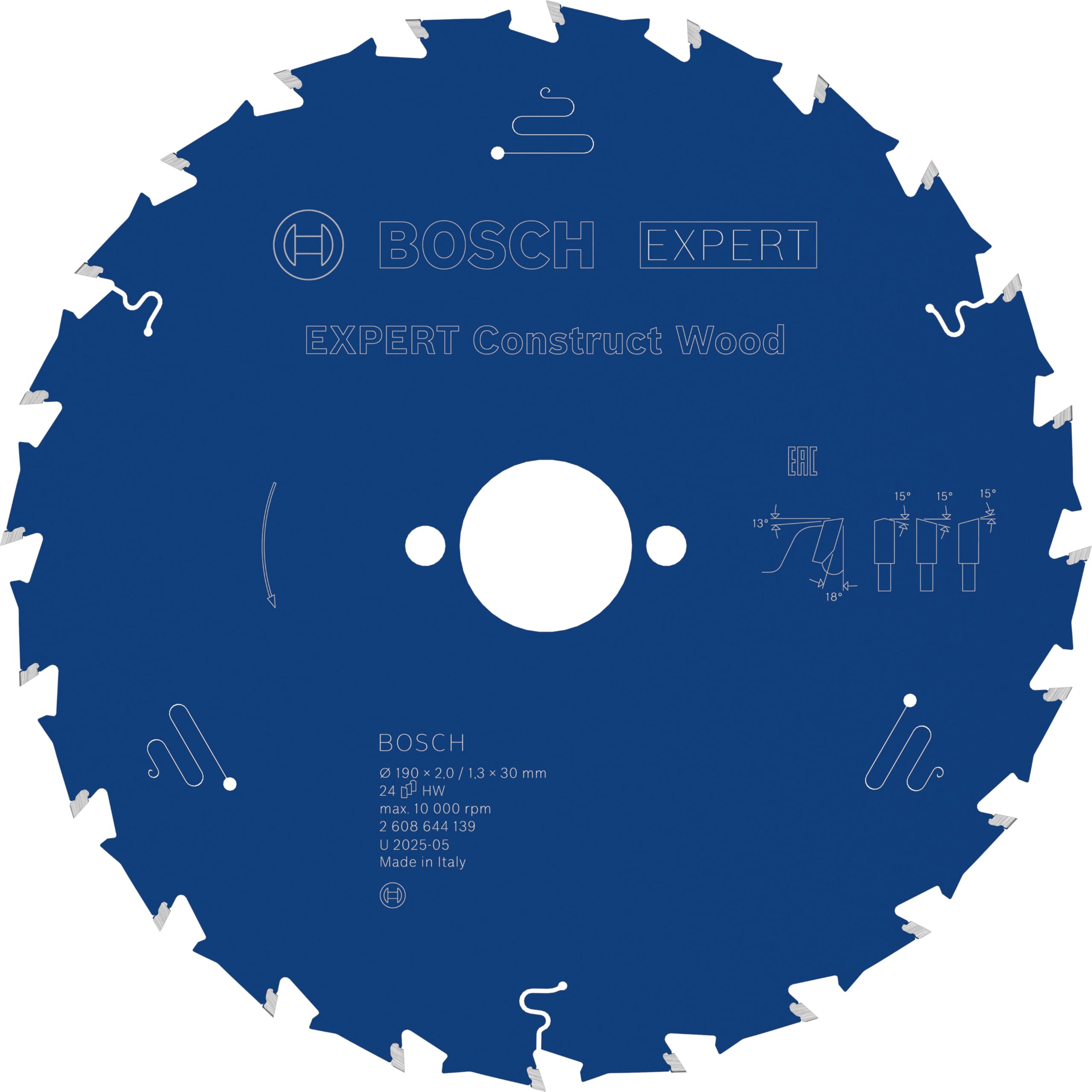 Bosch EXPERT Construct Wood lame scie circulaire 190 mm