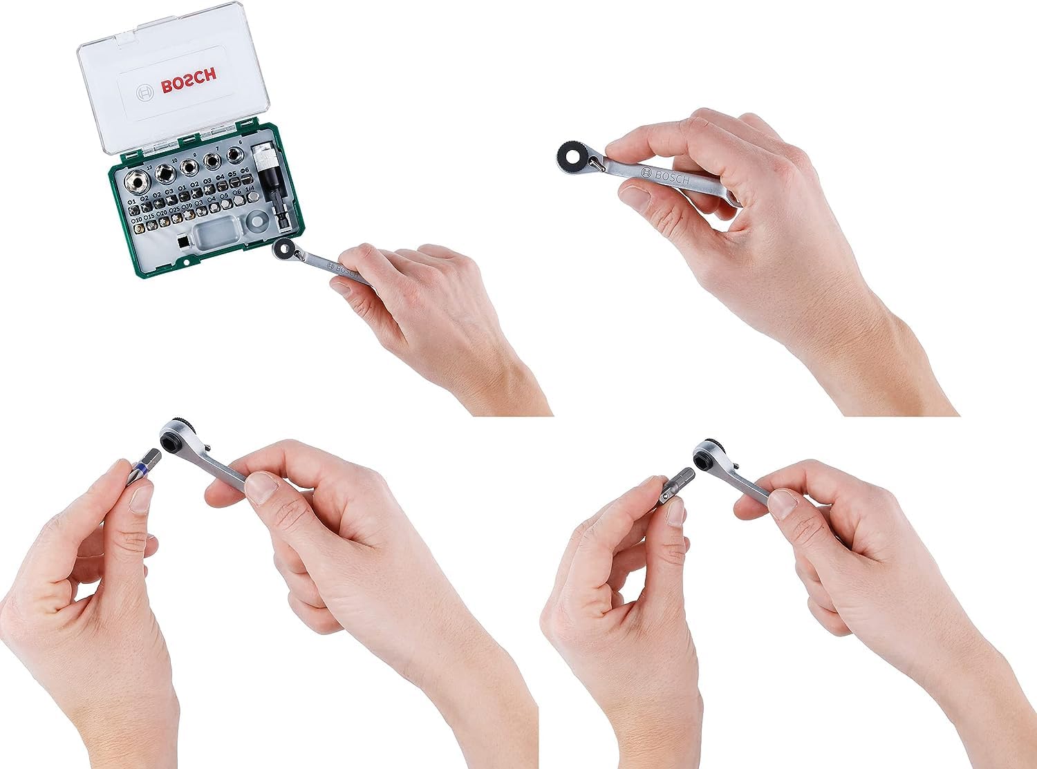 Bosch 2607017160 coffret cliquet 27 pièces code couleur