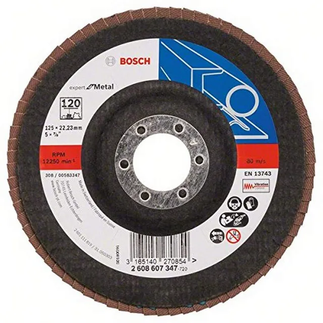 Bosch X551 Plateau à lamelles 125 mm grain 120 métal