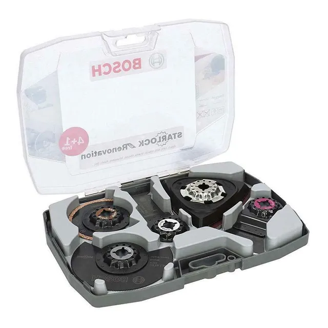 Bosch Abrasifs 2608664624 Coffret 5 Accessoires Starlock Bois Métal