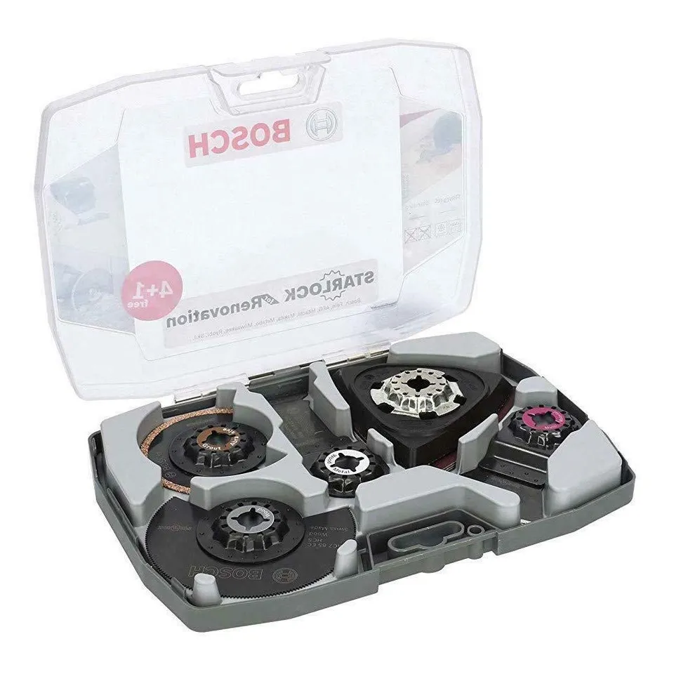 Bosch Abrasifs 2608664624 Coffret 5 Accessoires Starlock Bois Métal