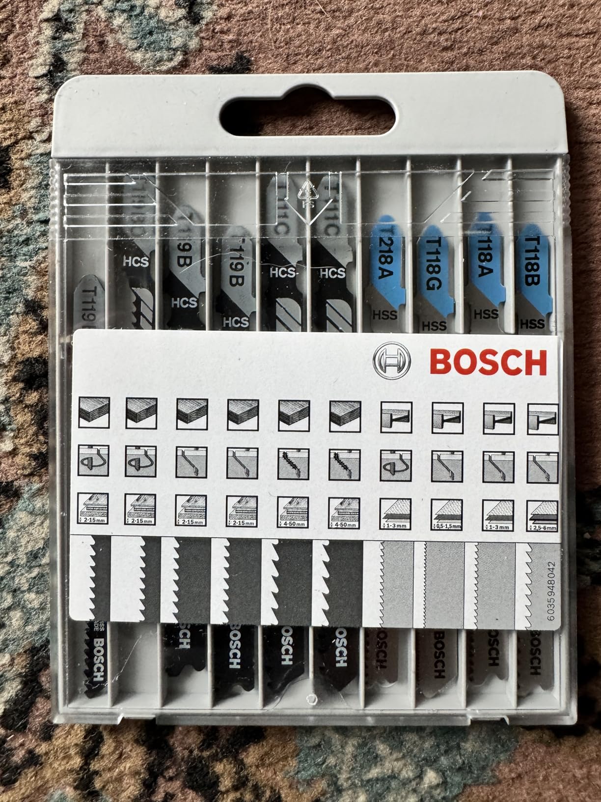 Bosch Basic lames scie sauteuse bois métal lot 10