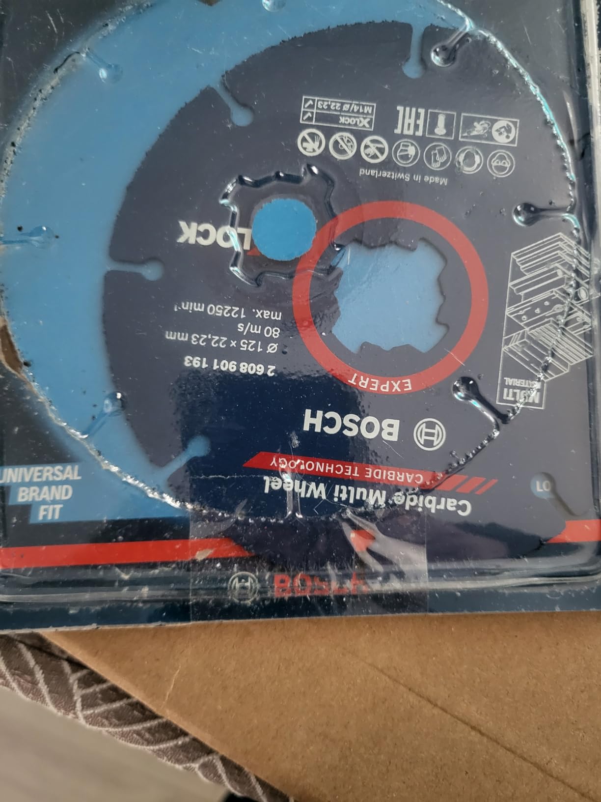 Bosch Expert Carbide Multi Wheel 125 mm disque tronçonner X-LOCK