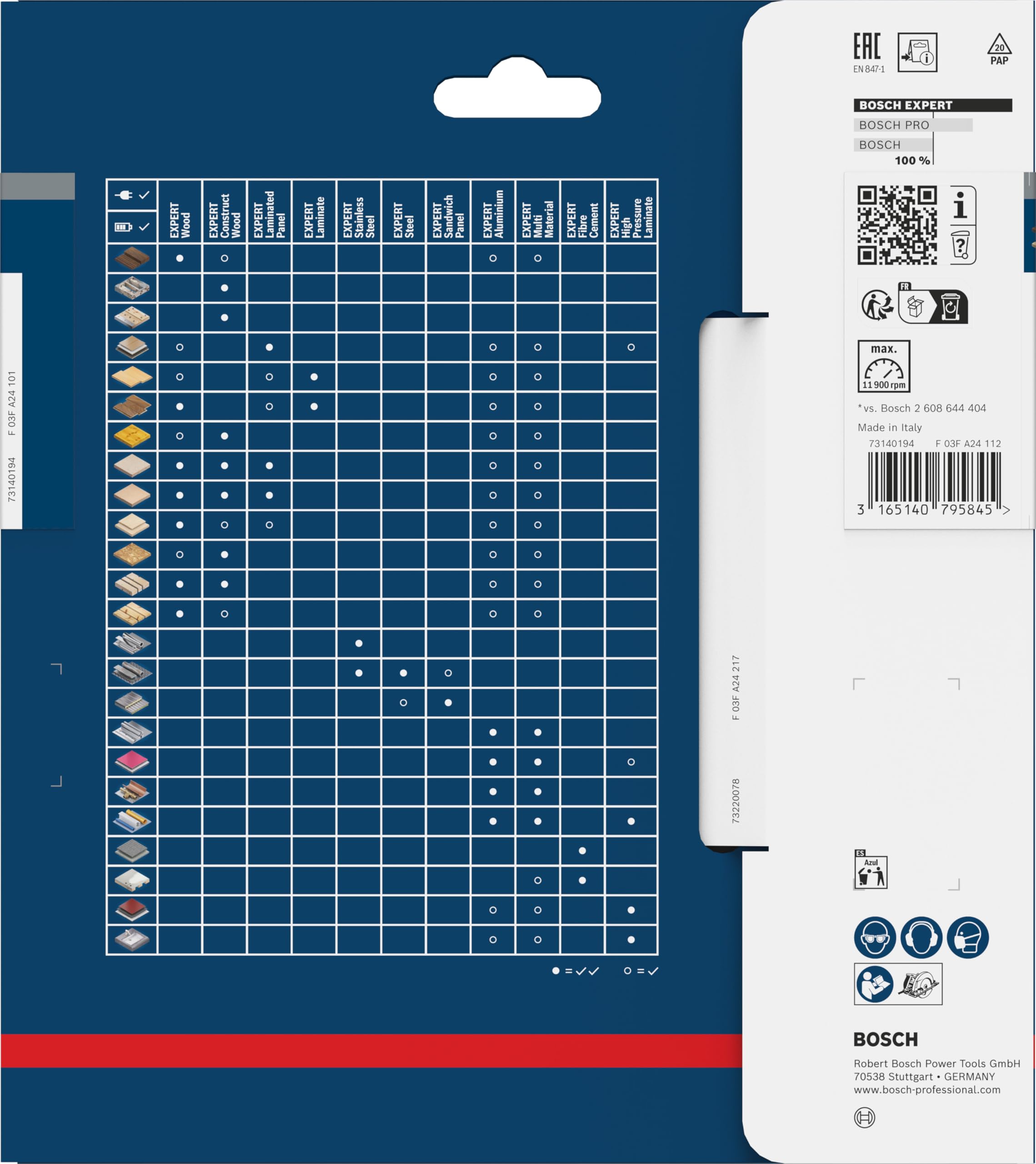 Bosch EXPERT Wood lame scie circulaire 160x20 mm T48 bois