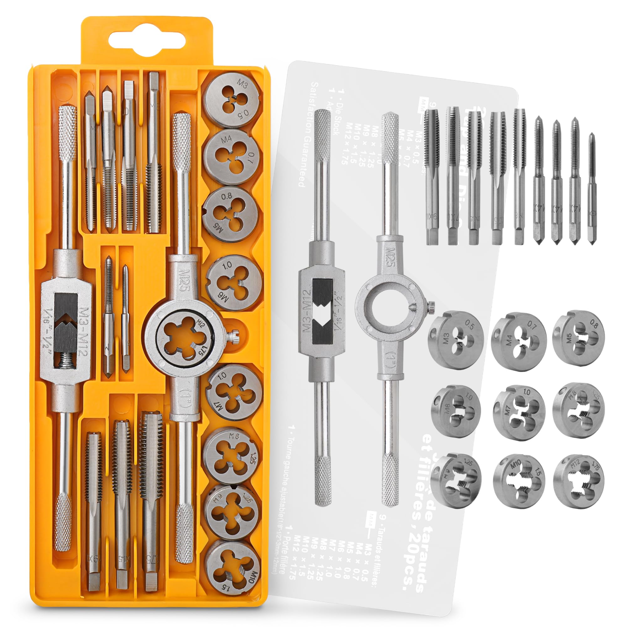 Hi-Spec Coffret Tarauds Filières 40 Pièces M3-M12