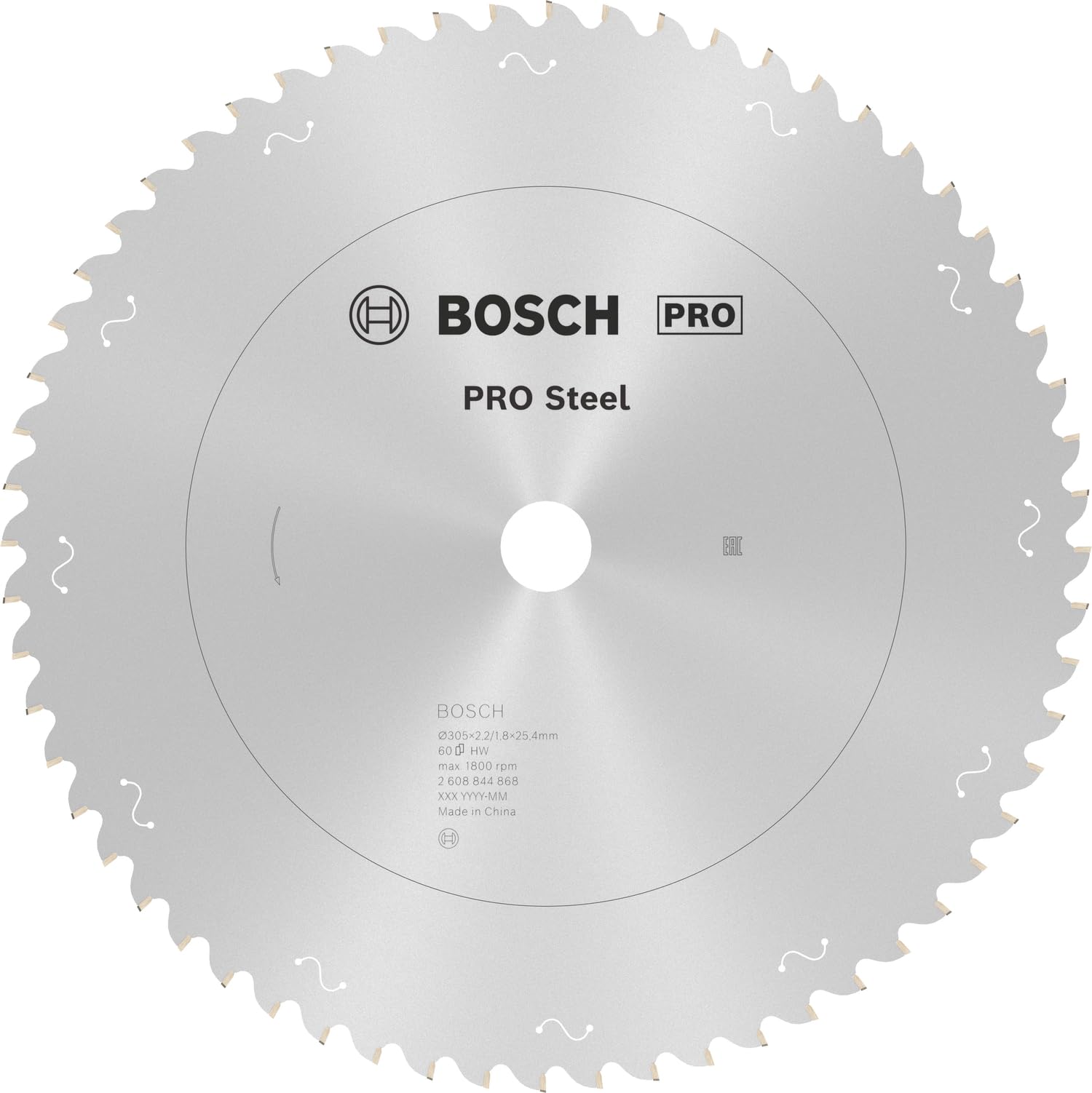 Bosch PRO Steel lame circulaire acier Ø305 mm 60 dents