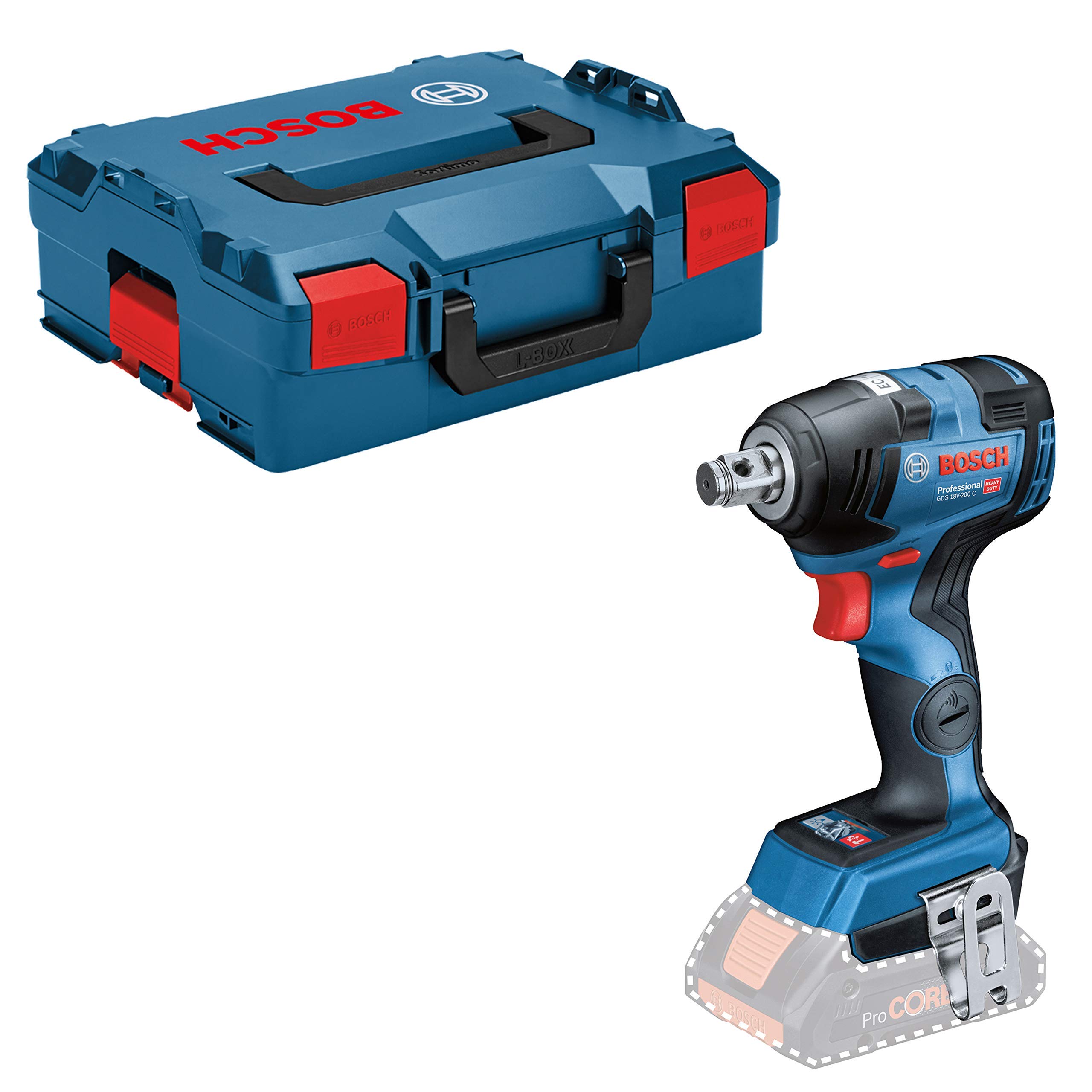 Bosch Professional GDS 18V-200 C boulonneuse 18V 200Nm nue L-Boxx