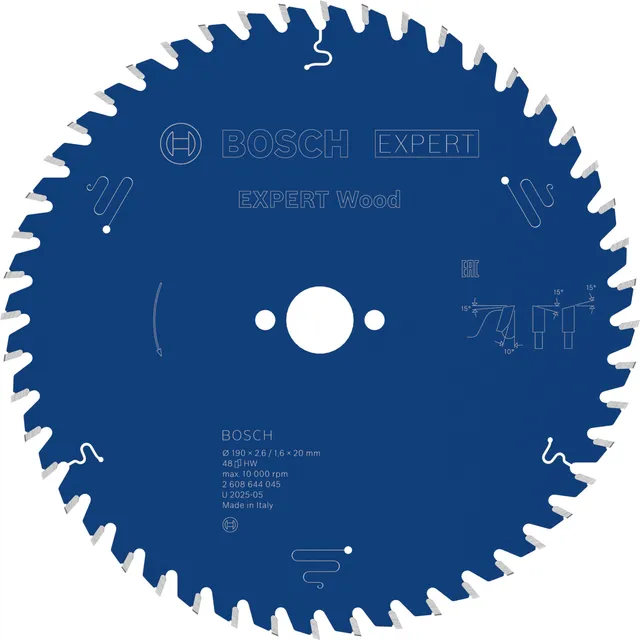 Bosch Expert lame scie circulaire bois 190x20 48 dents