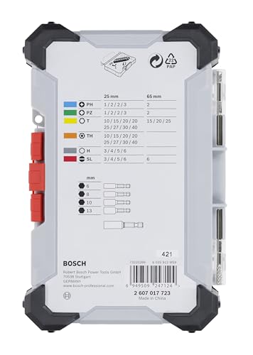 Bosch Extra Hard coffret embouts vissage 43 pièces acier S2