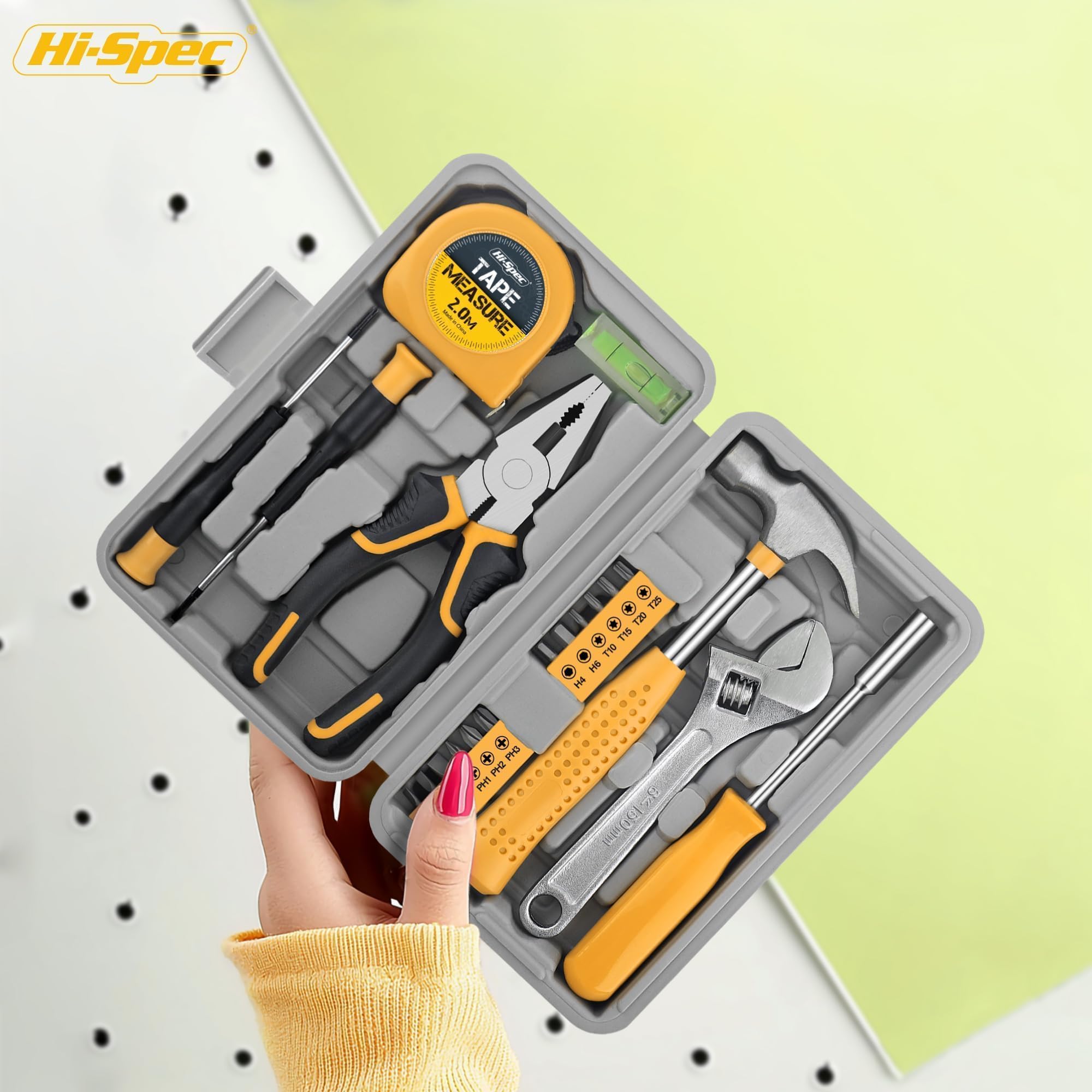 Hi-Spec Tool Kits coffret maison 20+24 pcs marteau pince