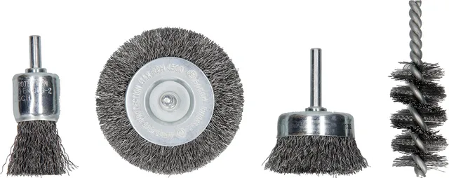Bosch 2609256553 lot 4 brosses métalliques acier