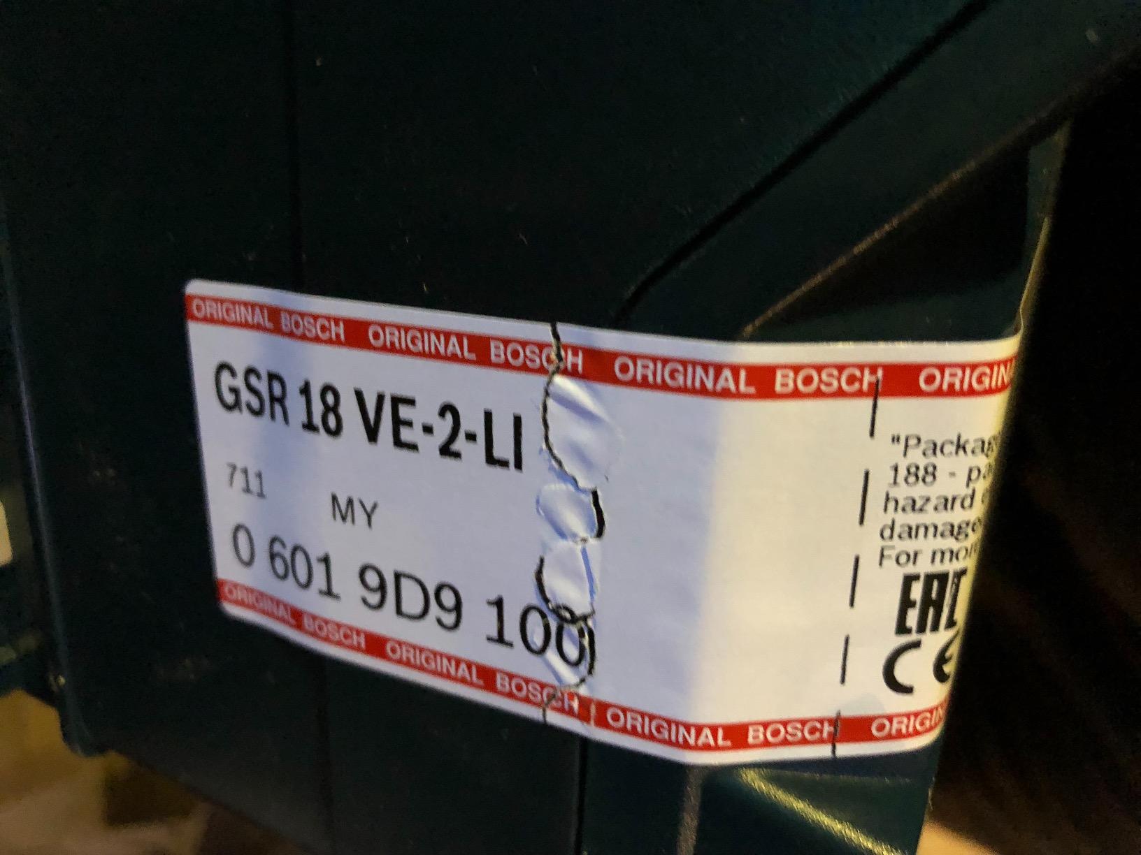Bosch GSR 18 VE-2-LI perceuse-visseuse 18V
