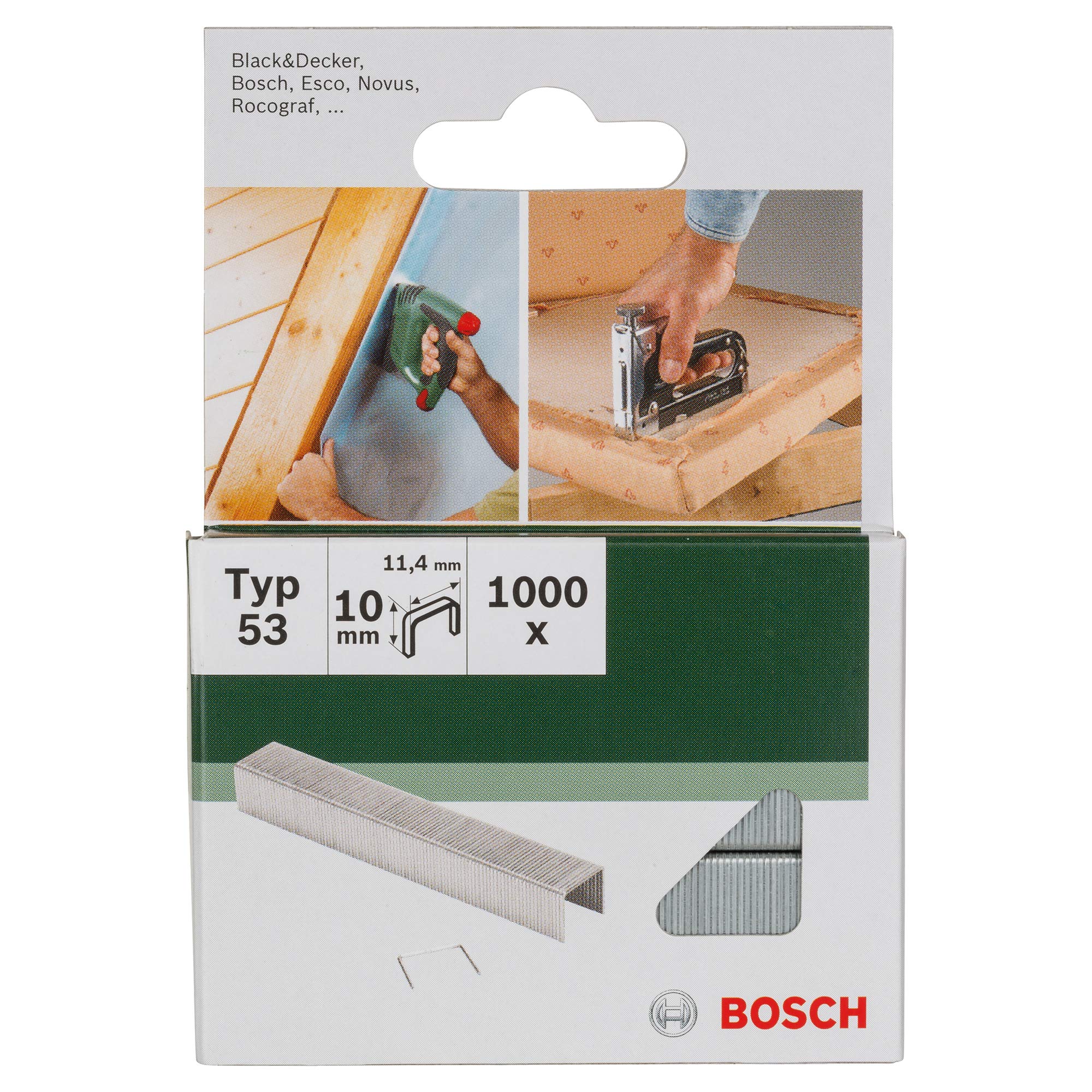 Bosch Agrafes Type 53 10 mm Boîte 1000 Agrafeuse