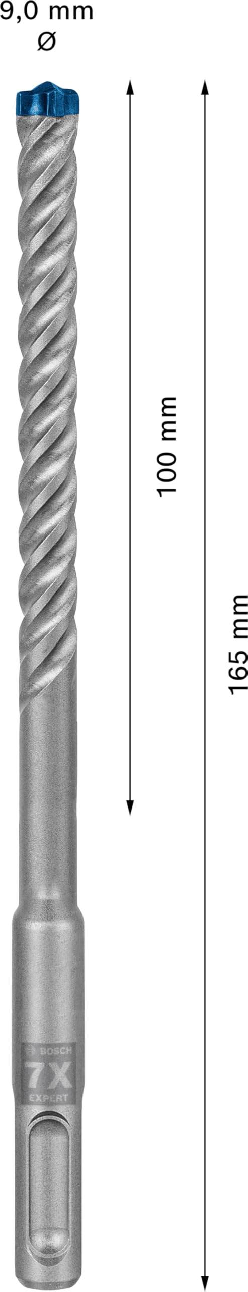 Bosch EXPERT SDS plus-7X foret béton 9x165 mm 1 pc