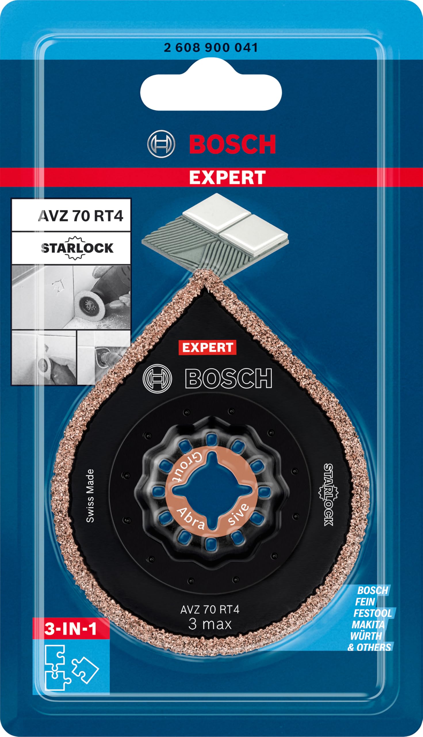 Bosch Expert AVZ 70 RT4 lame enlève-mortier 70 mm carbure