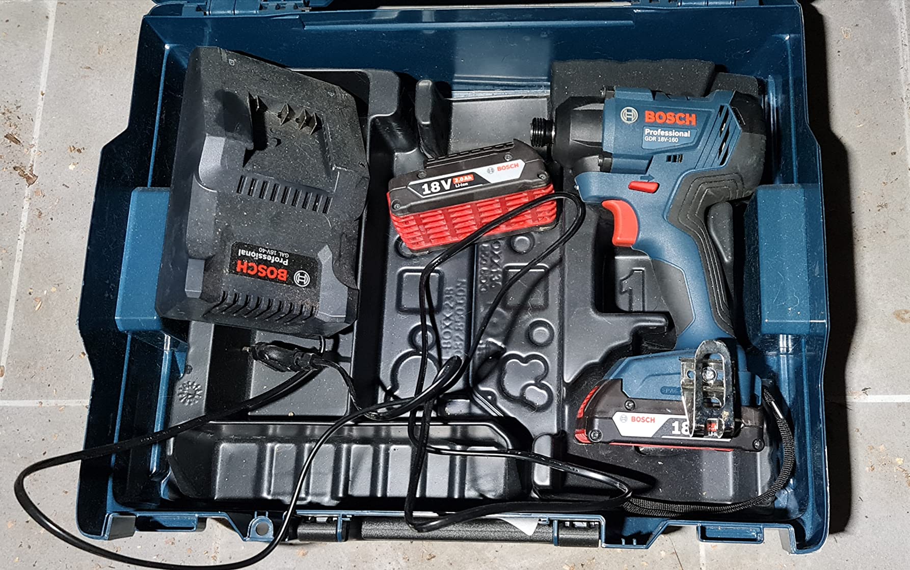 Bosch GDR 18V-160 C visseuse à chocs 18V 2x2,0Ah