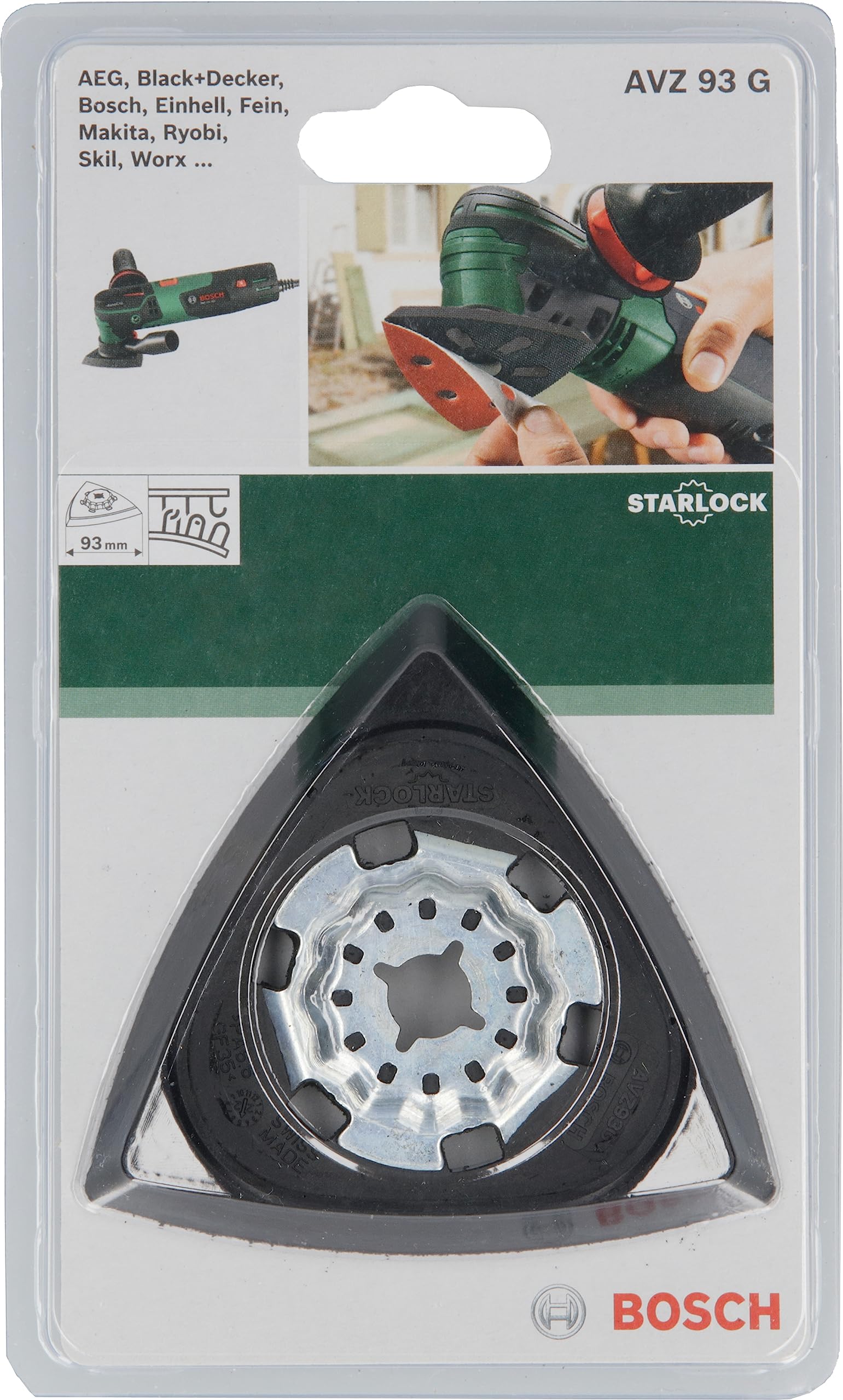 Bosch AVZ 93 G plateau abrasif Delta Starlock PMF