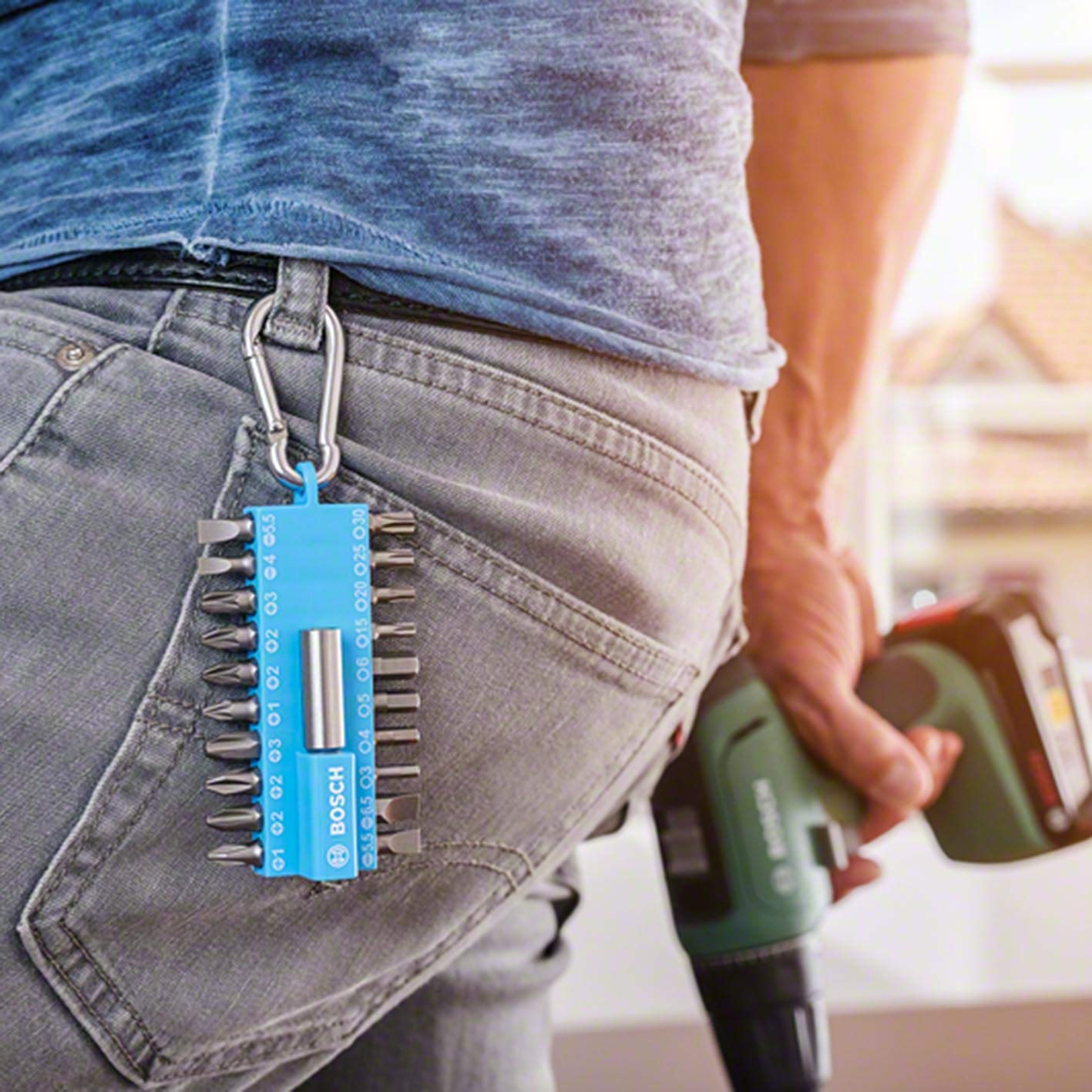 Bosch assortiment embouts vissage 21 pièces bleu porte-embout