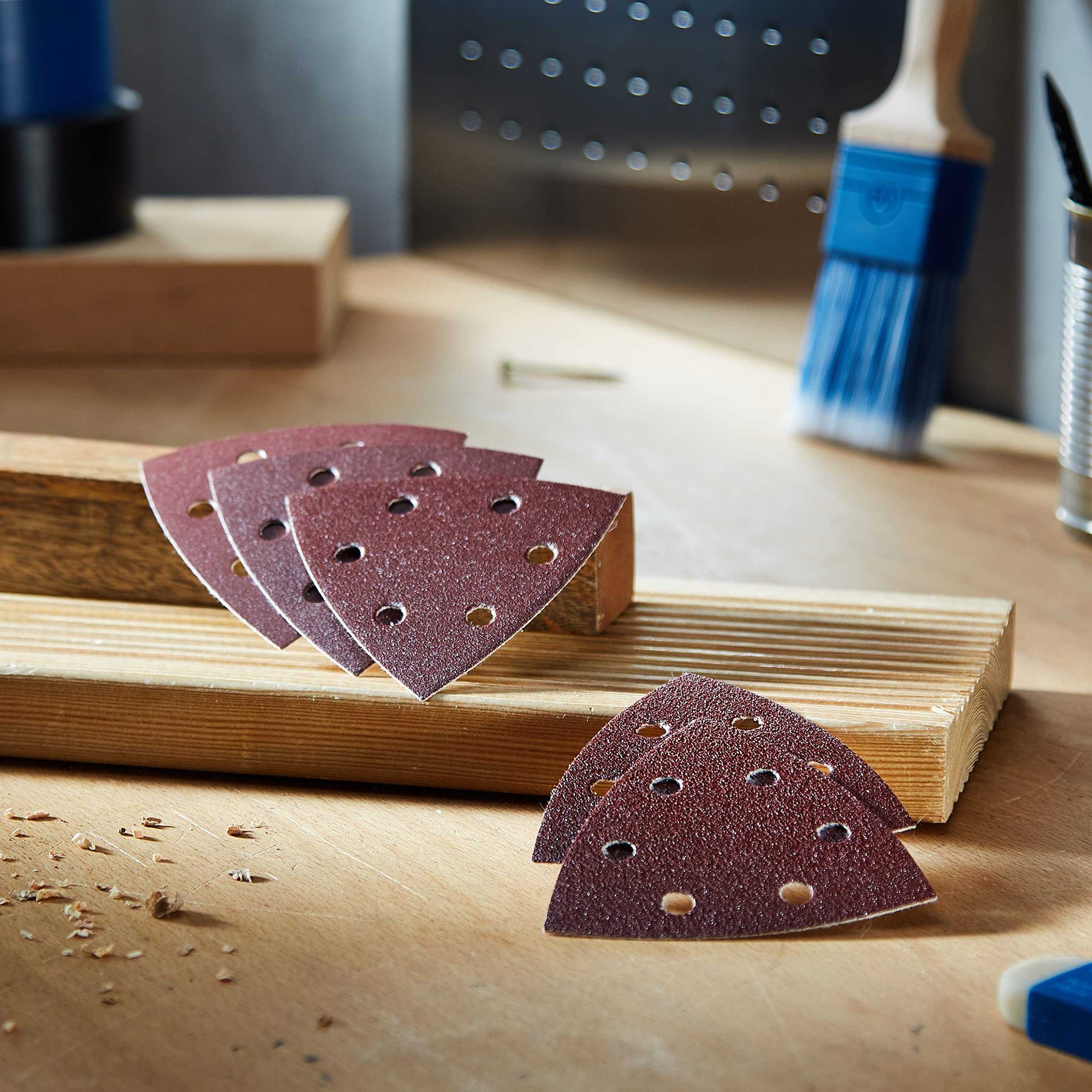 Bosch Set 10 feuilles abrasives delta 93 mm bois