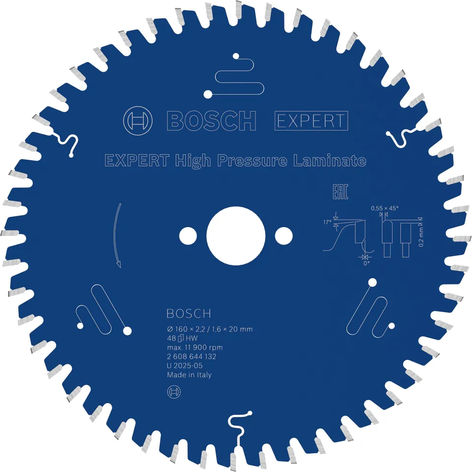 Bosch Expert Lame scie circulaire 160x20mm T48 stratifié