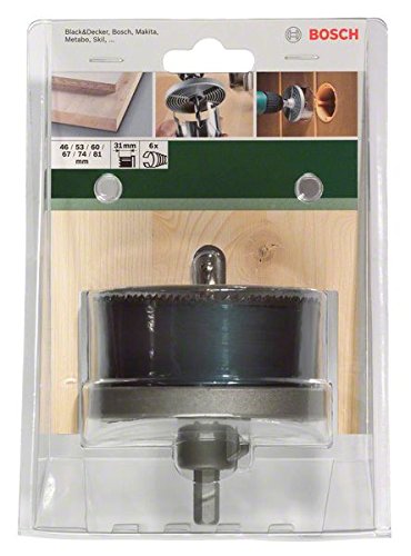 Bosch 2609255634 coffret scies cloches bois 6 têtes 46-81 mm