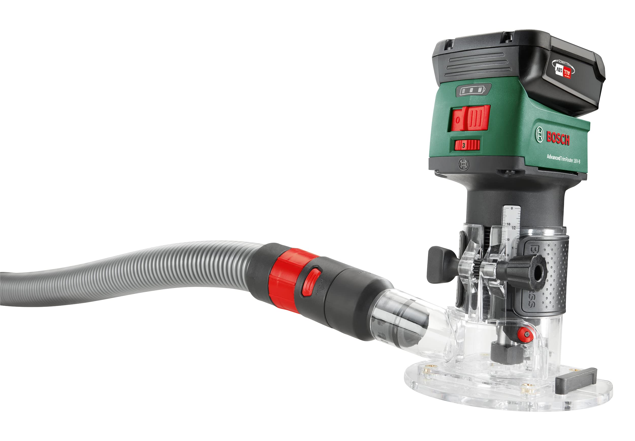 Bosch Advanced TrimRouter 18V-8 adaptateur aspiration affleureuse