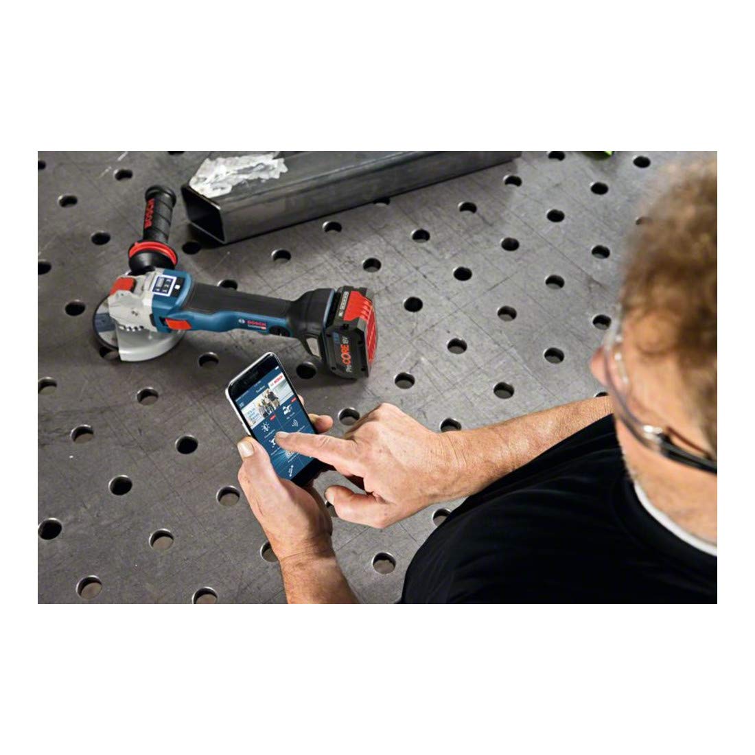 Bosch GWX 18V-10 SC meuleuse 125 mm X-Lock 2x8Ah