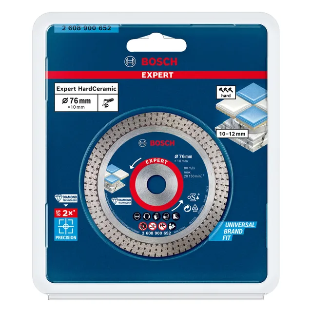 Bosch Expert HardCeramic disque diamant 76 mm carrelage dur