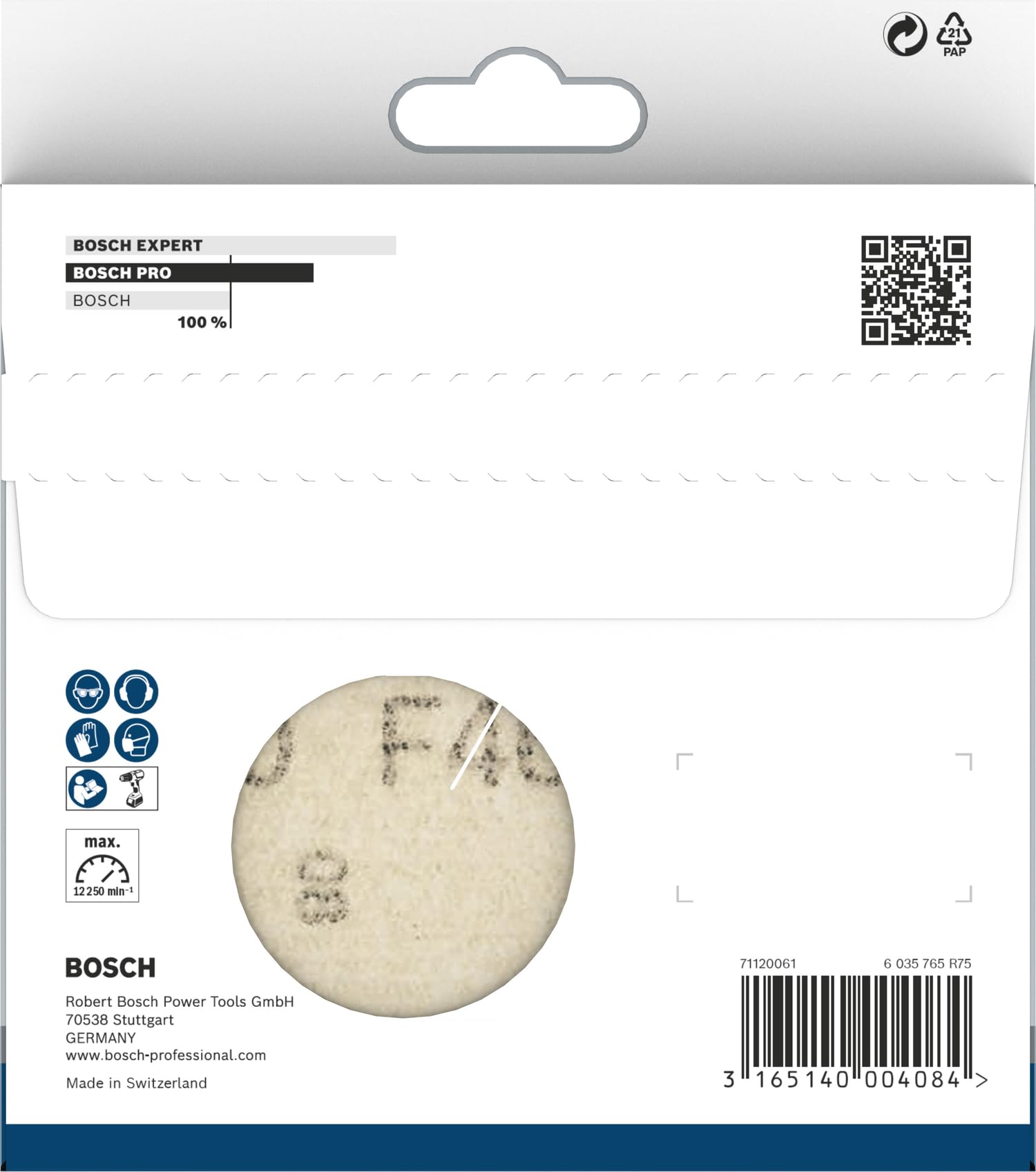 Bosch PRO F460 disque abrasif 125 mm 10 pcs grains mixtes