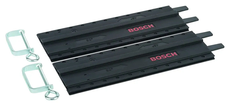 Bosch rails guidage 2x350 mm pinces pour PKS 55A/66A