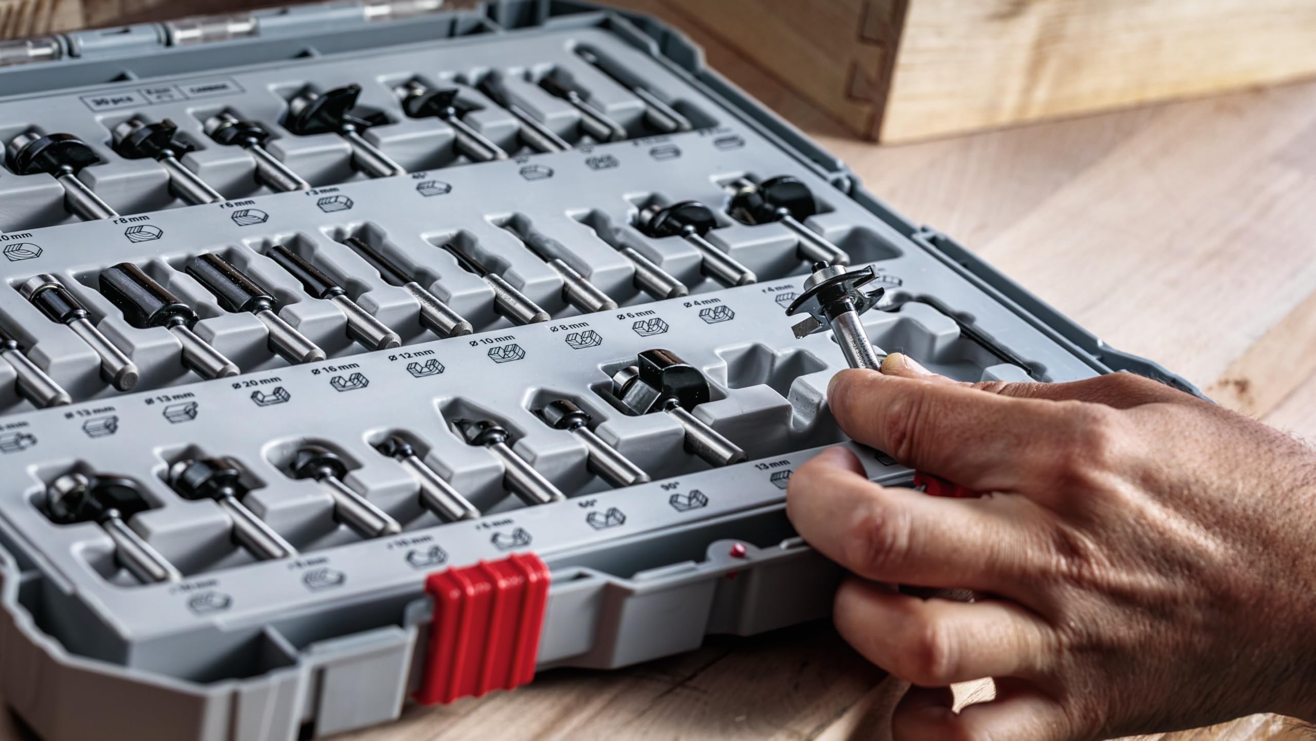 Bosch PRO kit fraises à araser 6 pcs 8 mm