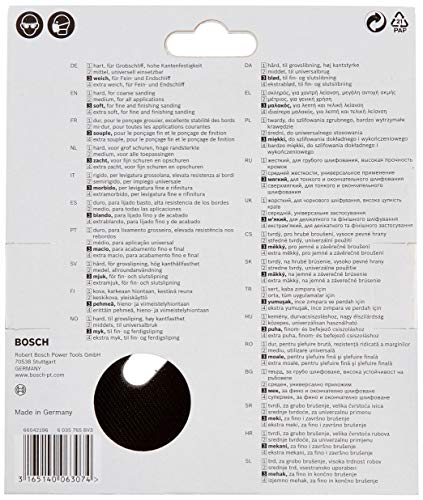 Bosch PRO Plateau de ponçage 6 trous ponceuse excentrique