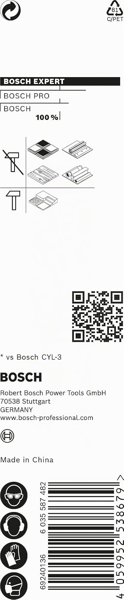 Bosch EXPERT HEX-9 Foret Multi Construction 6 mm