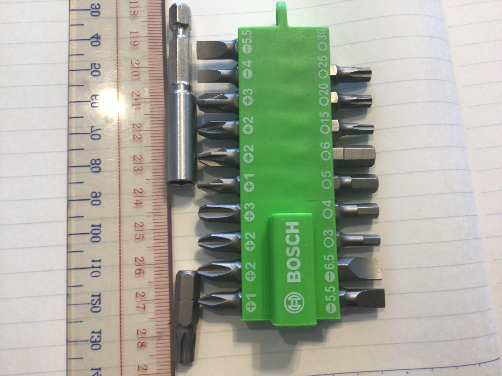 Bosch assortiment embouts vissage 21 pièces vert porte-embout