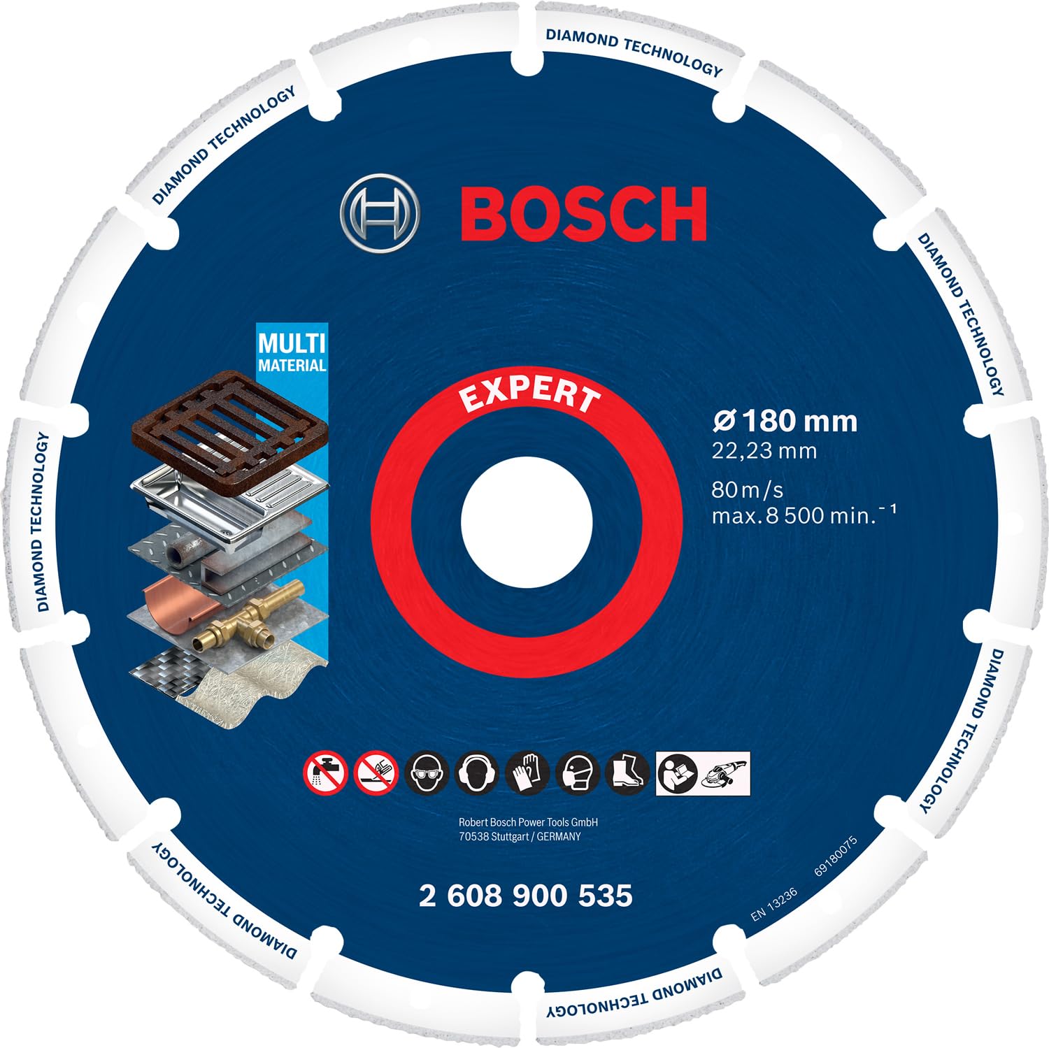 Bosch EXPERT Disque diamant métal X-LOCK 125 mm fonte acier