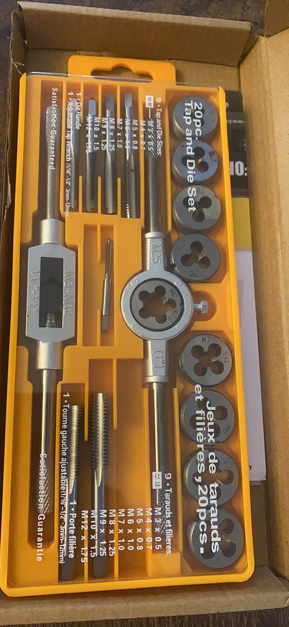 Hi-Spec Coffret Tarauds Filières 40 Pièces M3-M12