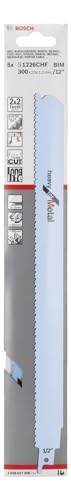 Bosch S 1226 CHF lame scie sabre métal 5 pièces