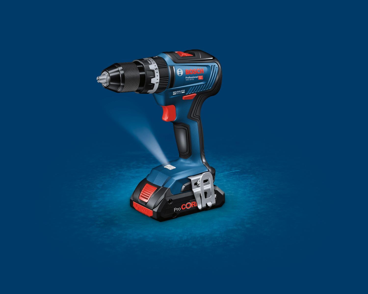 Bosch GSB 18V-55 perceuse visseuse 55 Nm 2 batteries
