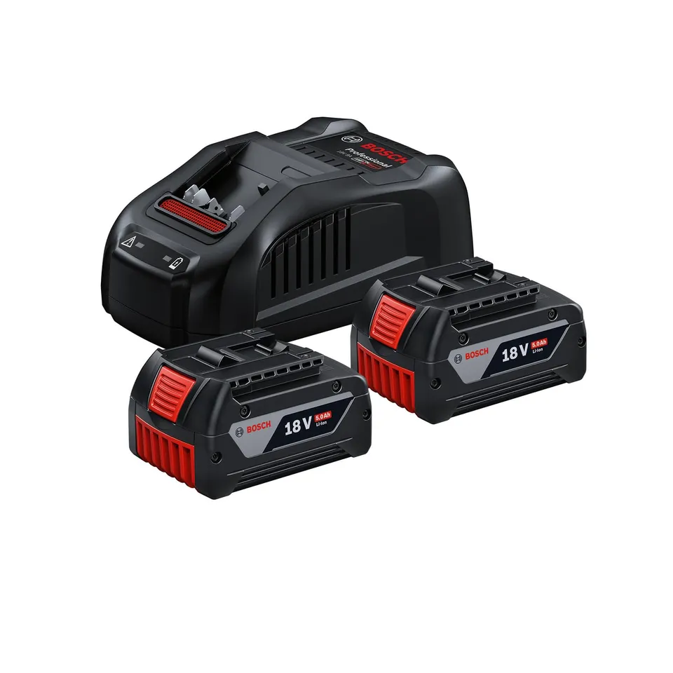 Bosch GBA 18V Starter-Set 2 Batteries 5.0Ah + Chargeur