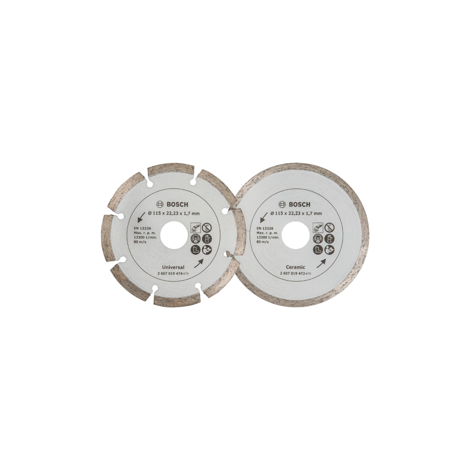 Bosch Diamant 2 disques 125 mm carrelage construction