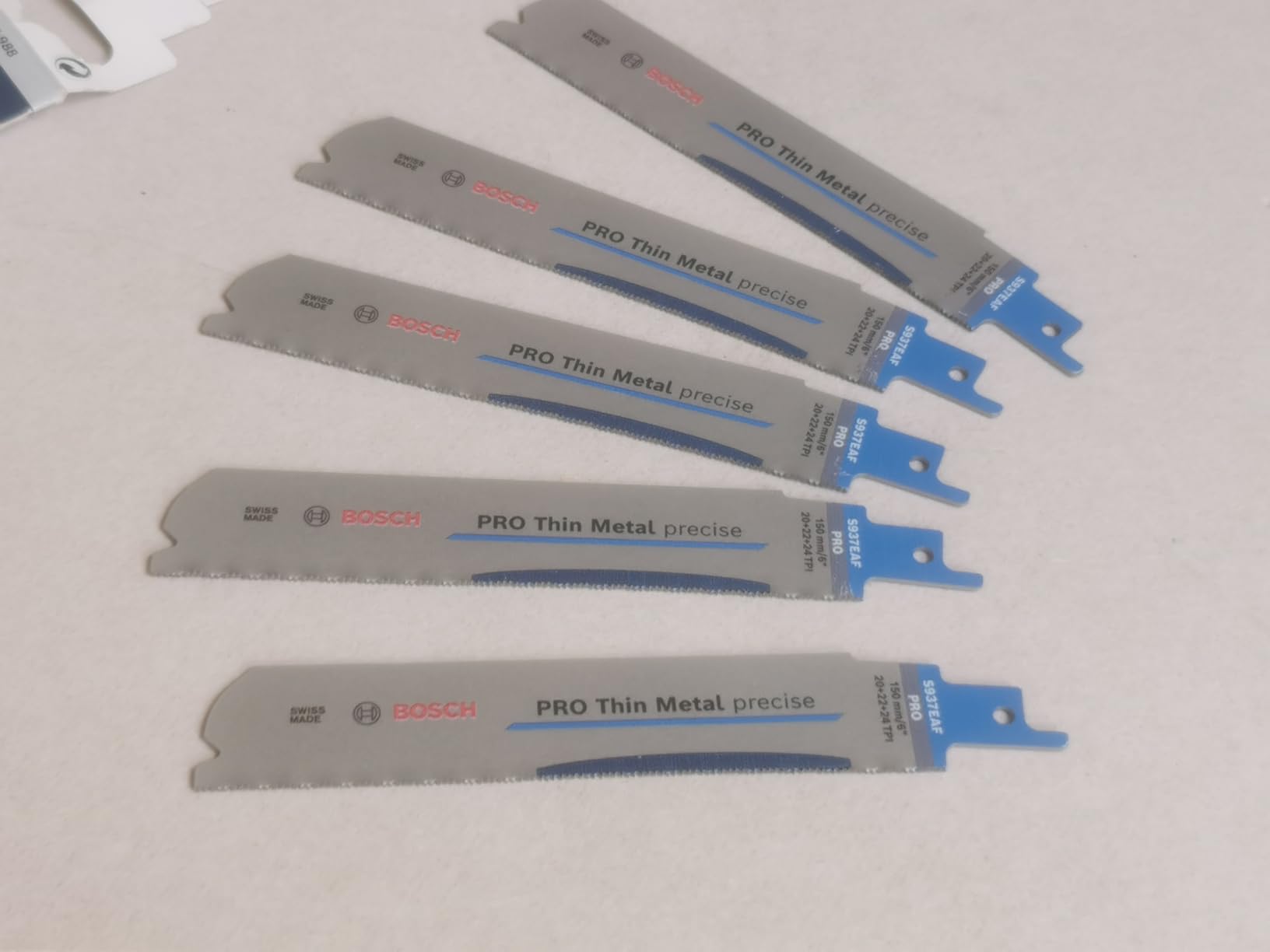 Bosch Pro S937EAF lame scie sabre 150 mm métal fin x5