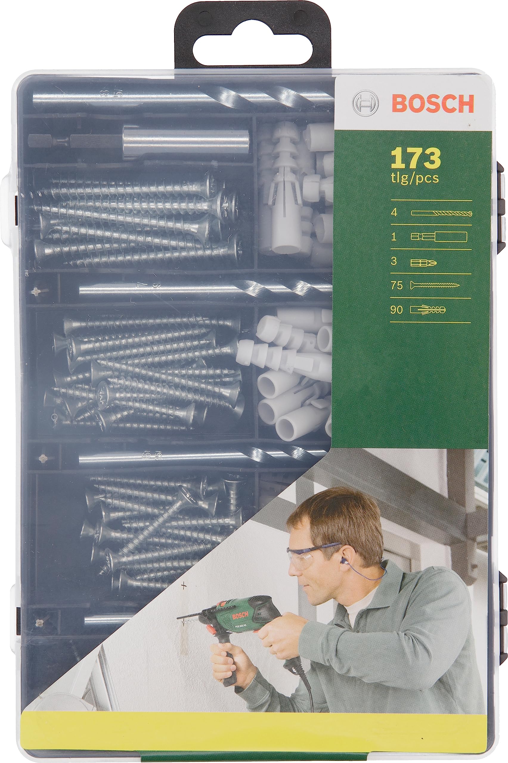 Bosch Coffret fixation 2607019511 173 pcs chevilles
