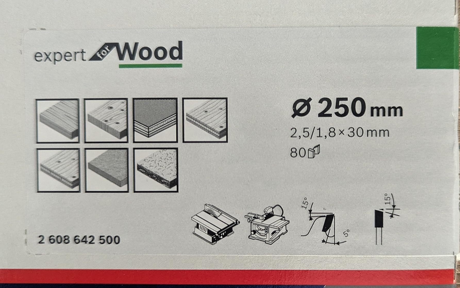 Bosch EXPERT Wood lame scie circulaire 216 mm T48