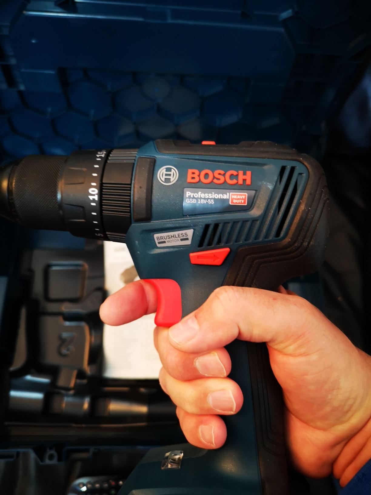 Bosch GDR 18V-200 + GSB 18V-55 coffret L-BOXX sans batterie